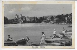 Thun, Bootfahren am Thunersee um 1921