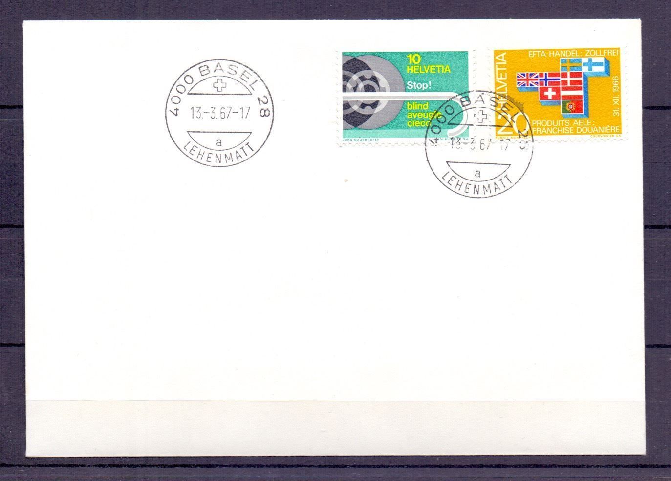 Tutti i francobolli: CH FDC Satz 1967 – Usato da Koblenz venduto da Markenhimmel