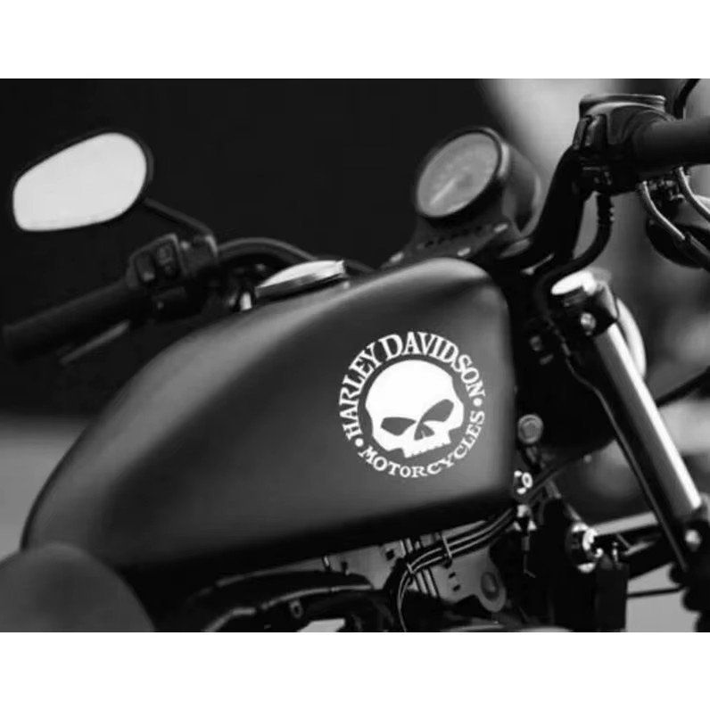 Sticker: Harley-Davidson Skull, Autocollant J195 – Nuovo e nell'imballaggio originale da Allens venduto da MADE.IN.ROCK.N.ROLL 1