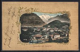 Interlaken, Ortsansicht mit der Jungfrau