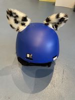 Skihelm mit Ohren, blau, von Salomon, Gr. 53-56 cm