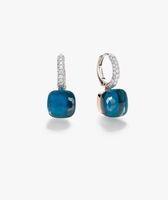 Neue Pomellato Nudo Ohrringe Classic London Blue Topas