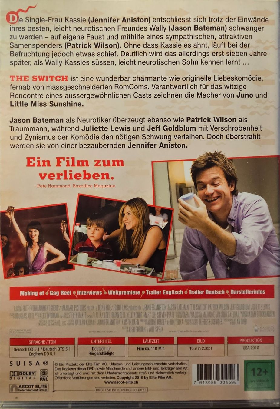 Alle DVDs: The Switch – Gebraucht aus Wahlen b. Laufen von Cg10 1