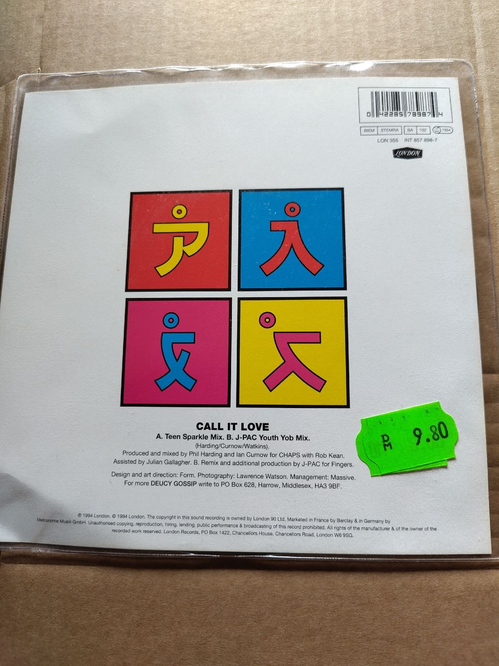 Dischi in vinile: Deuce - Call It Love 7" Single Picture Disc  – Usato da Büsserach venduto da Bey23 1