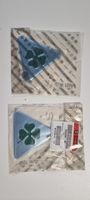 Coppia fregi Alfa Romeo Giulietta quadrifoglio argento