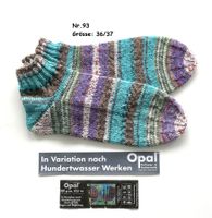 "Hundertwasser" Sneakers - Socken  Grösse: 36/37  Nr.93