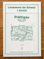 Landeskarte der Schweiz Prättigau Blatt 248 - 1973