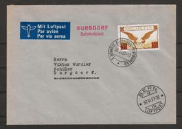 1937 : Flugpostbrief mit F14z : KP 140.--