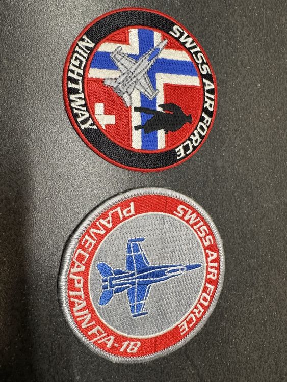 Swiss Airforce F/A 18 Pilot Captain Badge Patch Aufnäher (Gebraucht) in ...