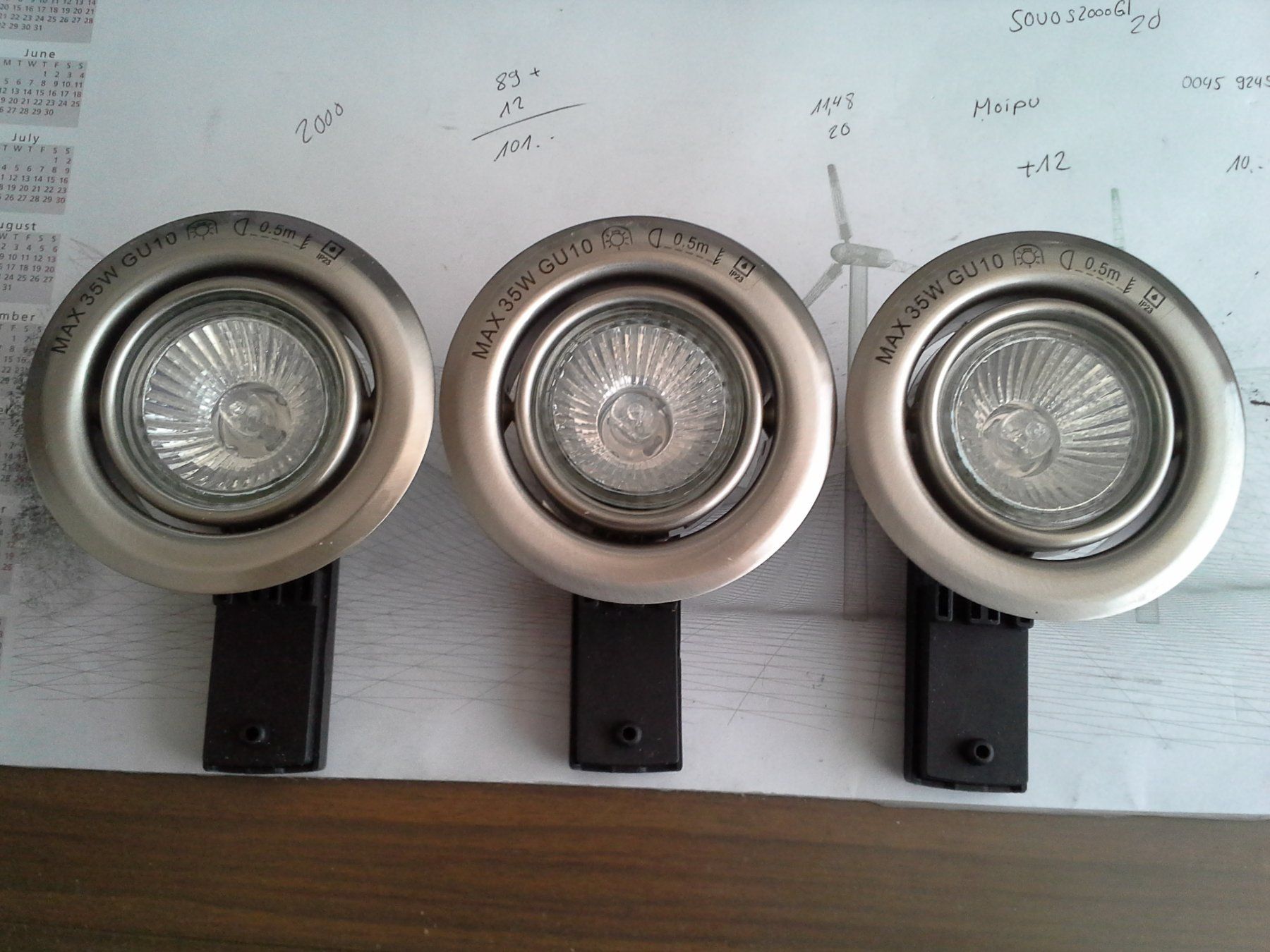 Lampes: 3 Spotlampen – D'occasion à Safnern par Jurgdiana