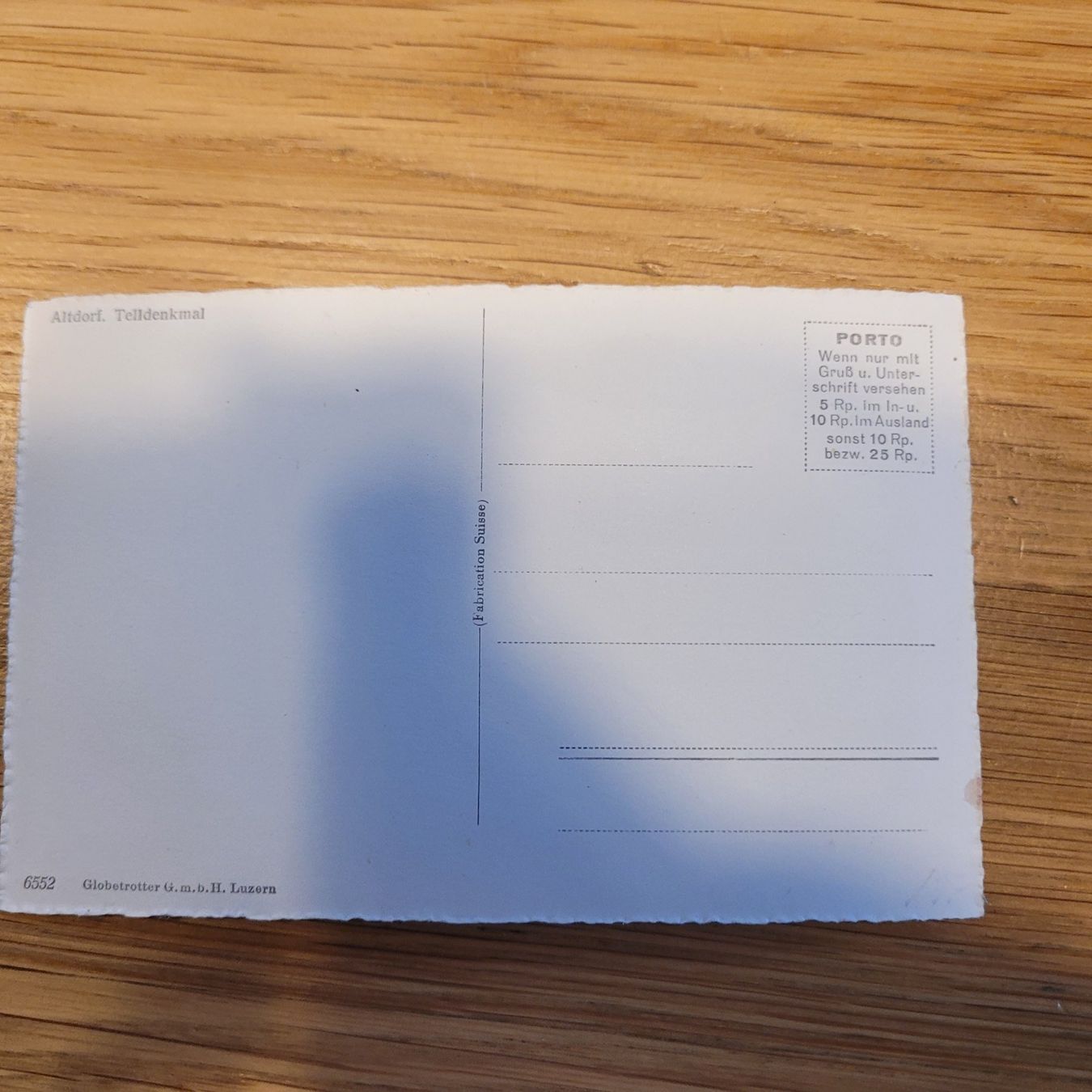 Cartoline postali: Carte Postale Altdorf Tell – Usato da Biel/Bienne venduto da Destockweb 1