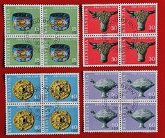 PRO PATRIA VIERERBLOCK SATZ 162 - 165 1974 ET VOLLGUMMI