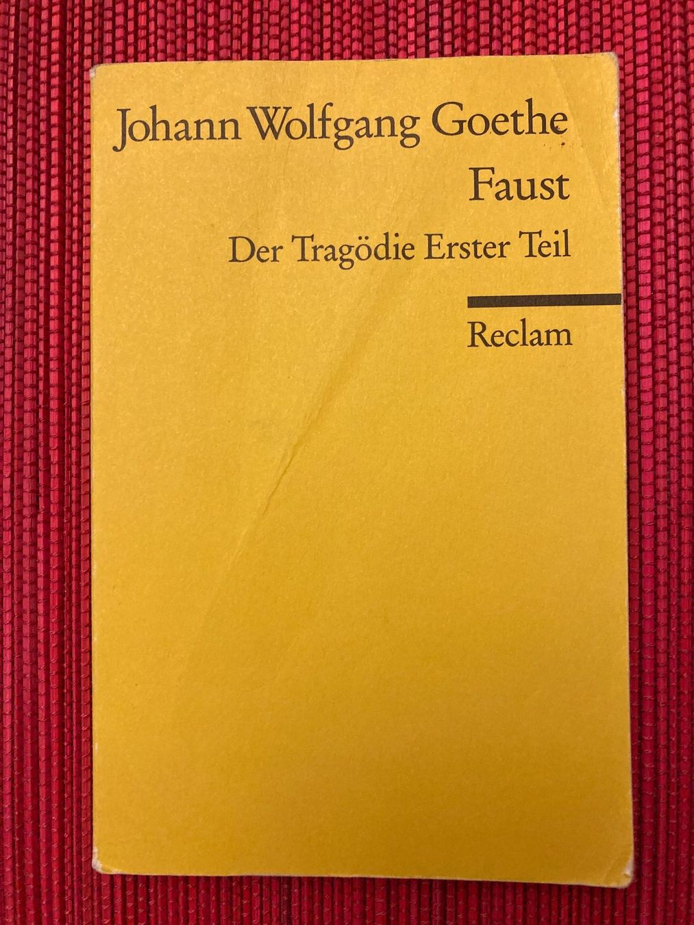 Bücher: Goethe, Faust I, Der Tragödie Erster Teil – Gebraucht aus Baden von Yoyo1