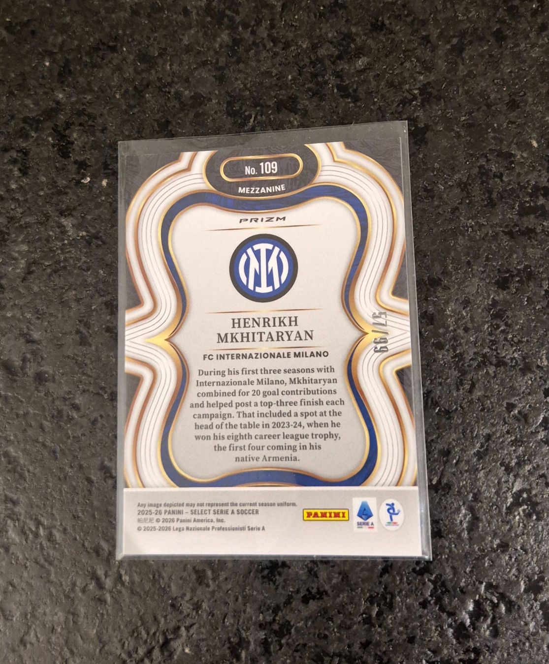 Topps Carte collezionabili: Henrikh Mkhitaryan /99 - Inter Milan - Panini – Nuovo (secondo la descrizione) da Burg AG venduto da Danoe 1
