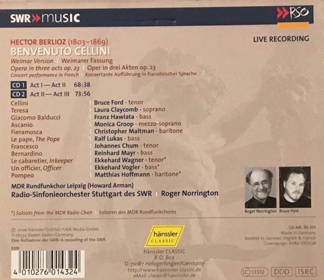 CDs: Berlioz - Benvenuto Cellini – Gebraucht aus Grüningen von azulamarillo 1