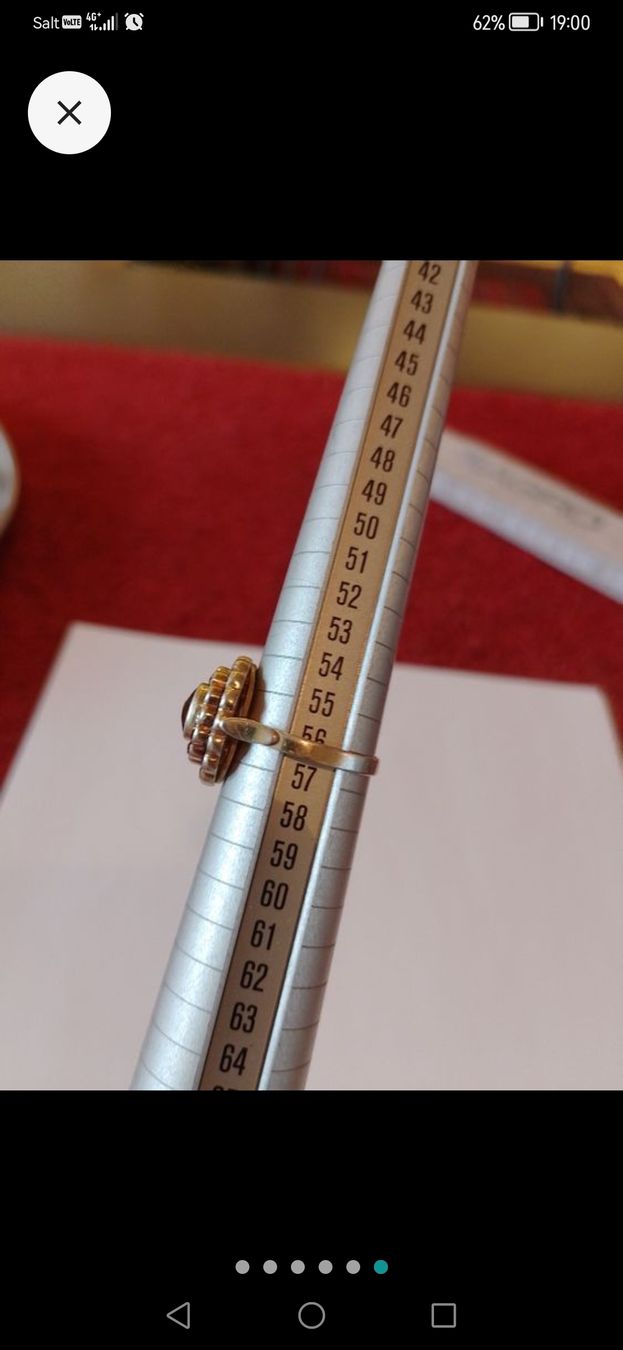 Anelli: Ring mit Granat-Stein – Nuovo (secondo la descrizione) da Killwangen venduto da hua_c2df 5