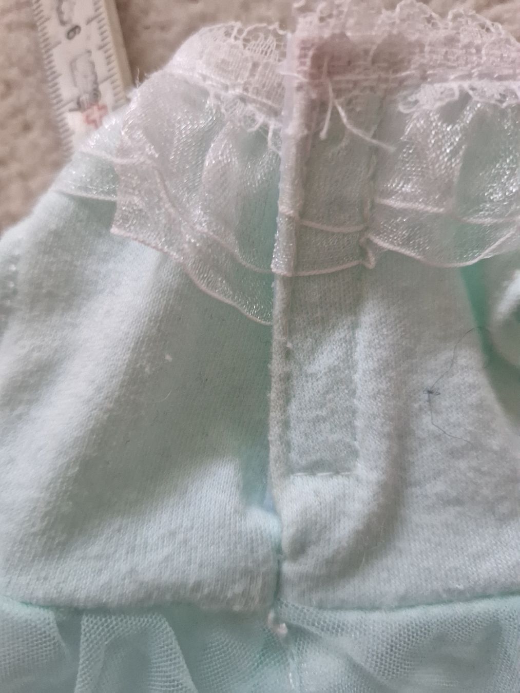 Puppen: Puppenkleid, Farbe: mint, Kleid, Tüll – Gebraucht aus Arlesheim von Vera6 4