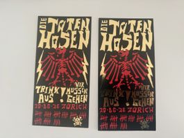  Die Toten Hosen Stehtickes Zürich 20.06.26 2 Stk