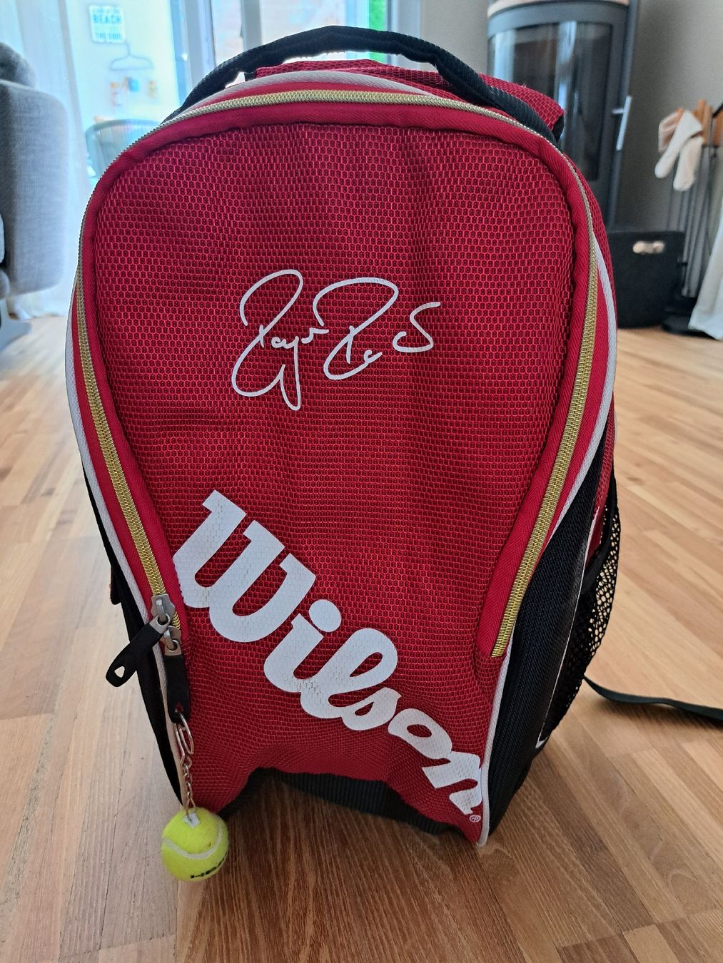 Wilson Zaini: Wilson Rucksack, Unterschrift Roger Federer.top zustand – Usato da Mollis venduto da kae11
