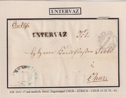 UNTERVAZ ! Schön auf Amtsbrief !!
