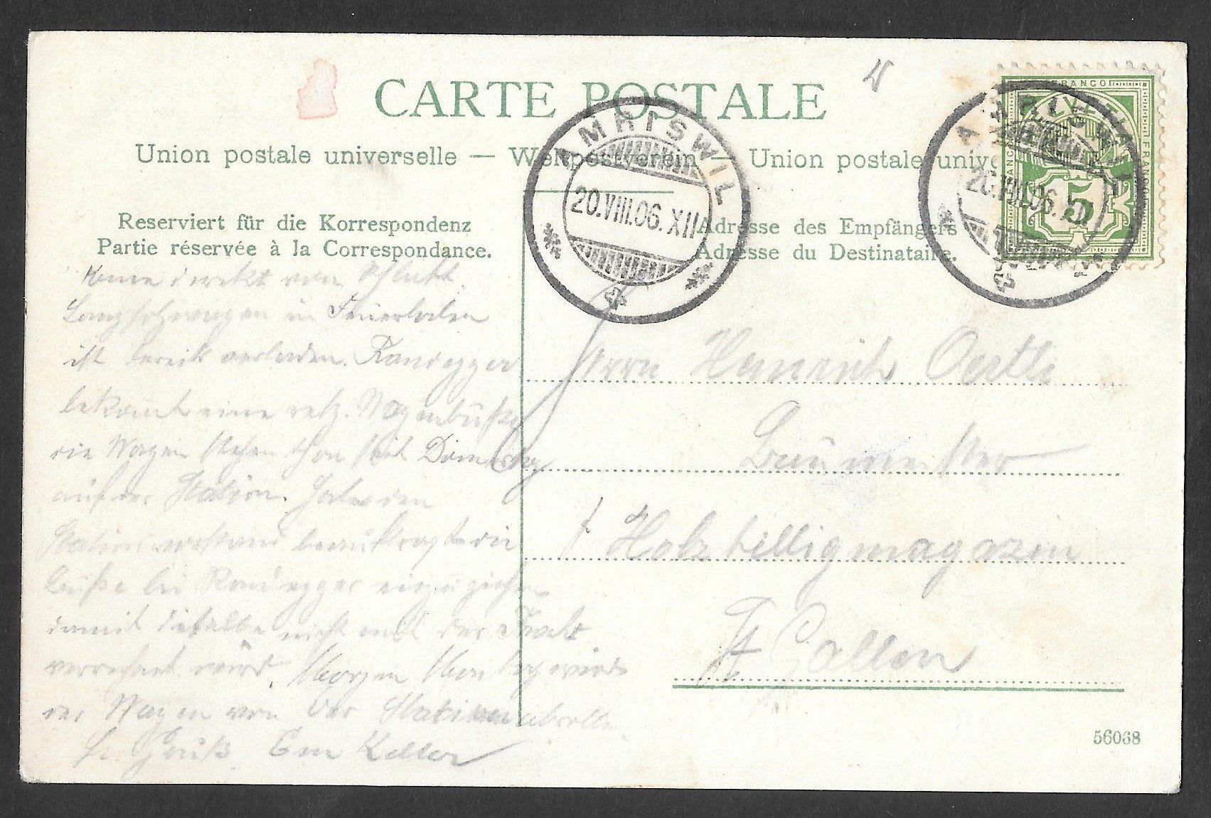 Cartoline postali: Amriswil Weinfelderstrasse – Usato da Olten venduto da clotaldi 1