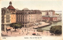 Genf (GE) – Tour und Pont de l’Île Tram