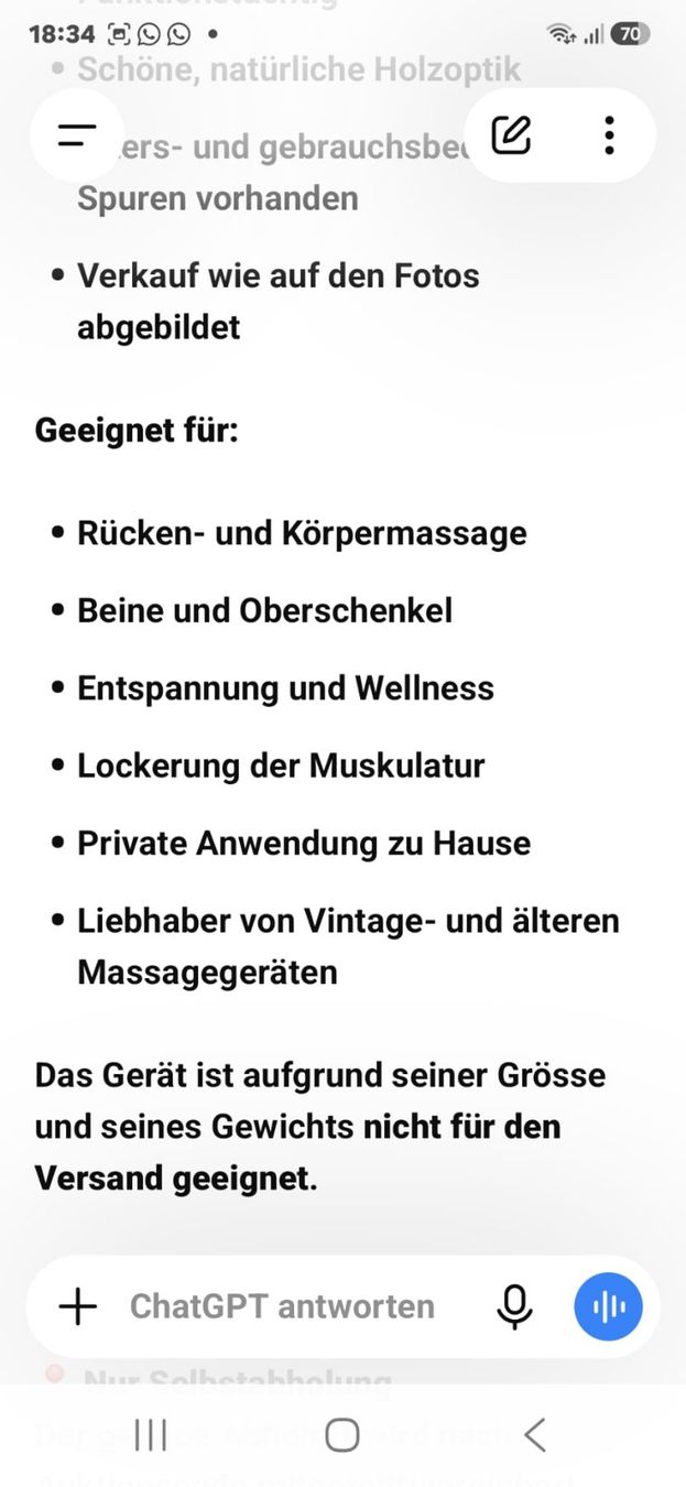 Massagegeräte: Holzmassagerat – Gebraucht aus Zeiningen von giv_7pwx 4