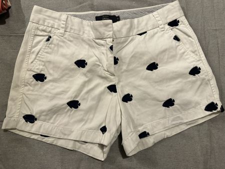 J.Crew Chino - Short blanc à motifs poissons, Taille 8