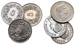 Schweiz 5 Rappen Lot