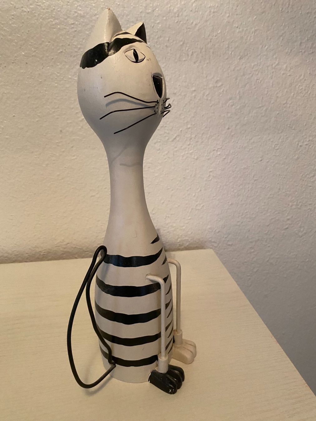 Statuette: lustige Katze aus Holz – Usato da Schlieren venduto da Trudyschoe 1