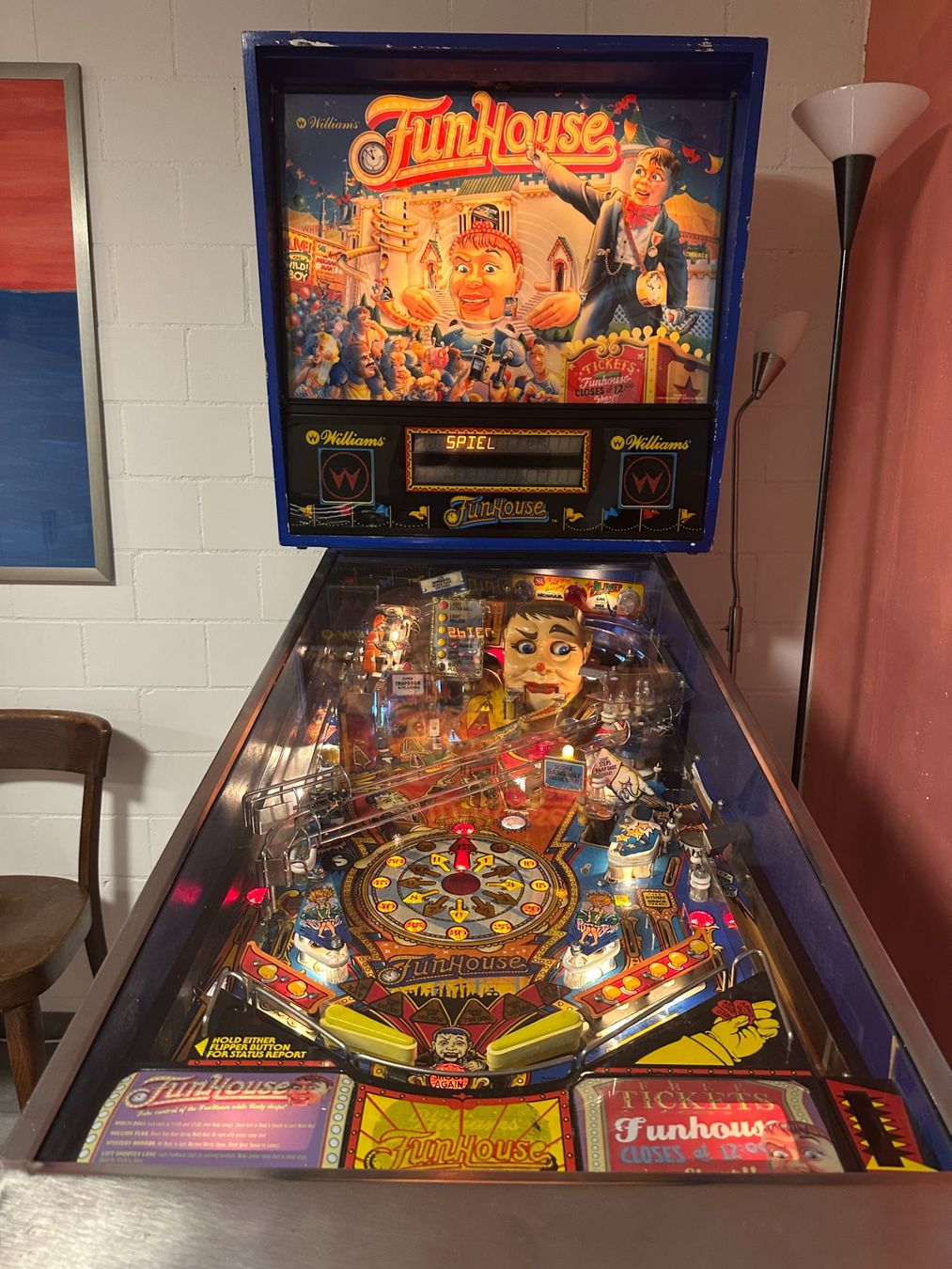 Williams Flipper: Flipperkasten Williams Fun House 1990 – Usato da Fehraltorf venduto da Statue 2
