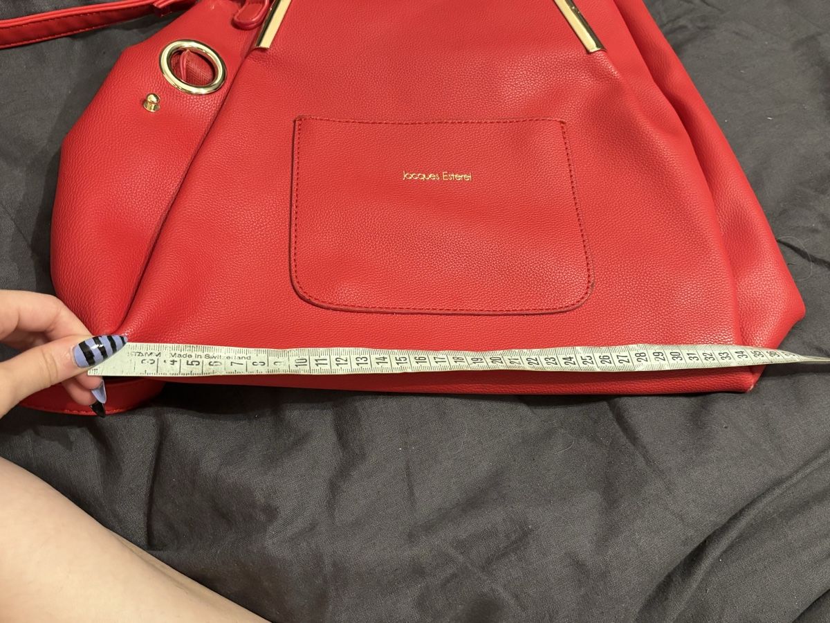 Borse da donna: Jacques Esterel Red Grained Leather Crossbody Bag – Nuovo (secondo la descrizione) da La Chaux-de-Fonds venduto da joa_jk5g 2