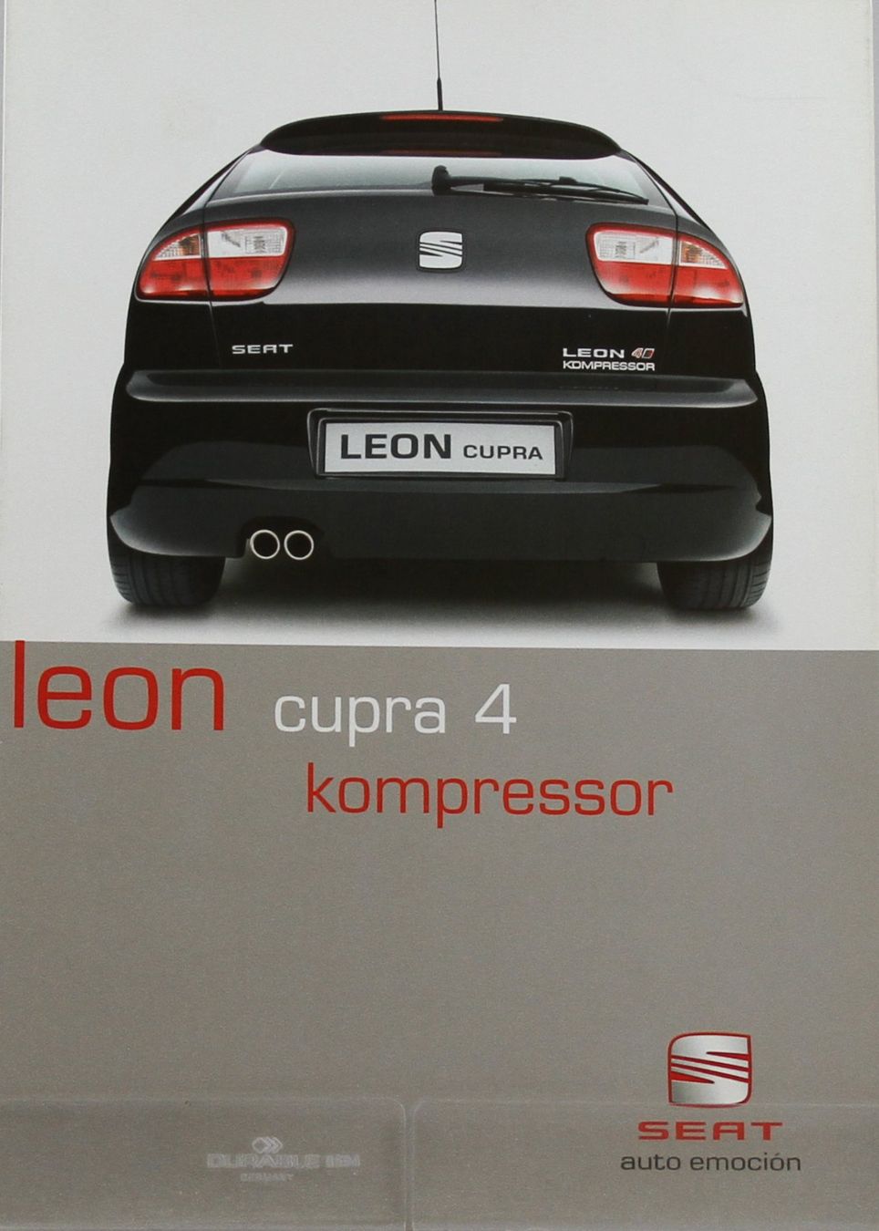 Seat Documenti: PROSPEKT  | SEAT LEON CUPRA 4 KOMPRESSOR - 1M1 | AB 09.2001 – Usato da Unterägeri venduto da GIGOLOLIT