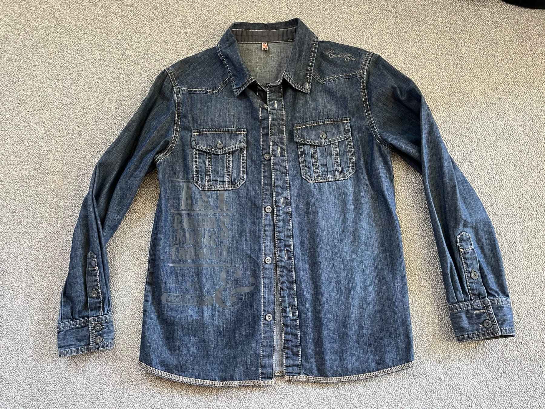 Camicie, T-shirt & Polo: Jeans Hemd Gr 152/158 – Usato da Rekingen AG venduto da nederland1
