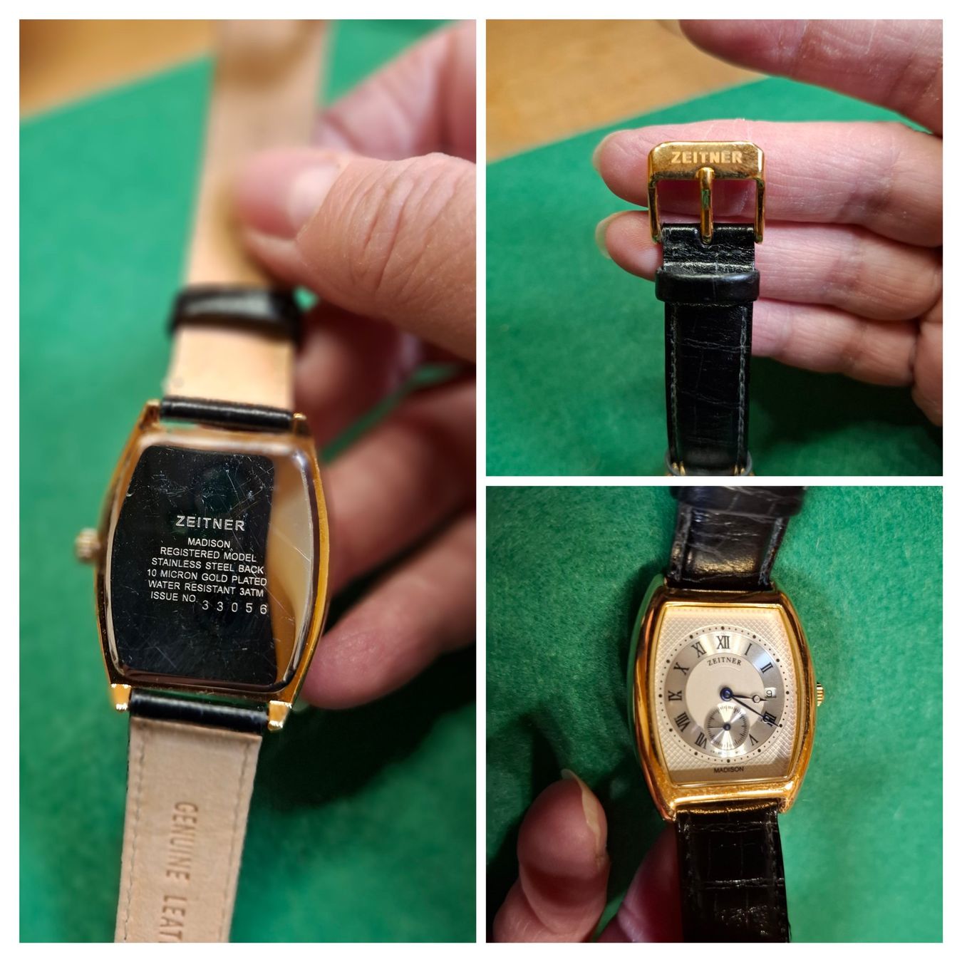 Orologi: Zeitner Madison Quartz Gold Plated Men's Watch – Usato da Schlieren venduto da Norauro 4