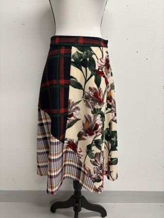 Christiane Road Rock Blumenmuster Gr. S rot beige