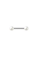 Piercing mit Perlmutt Kugelkopf