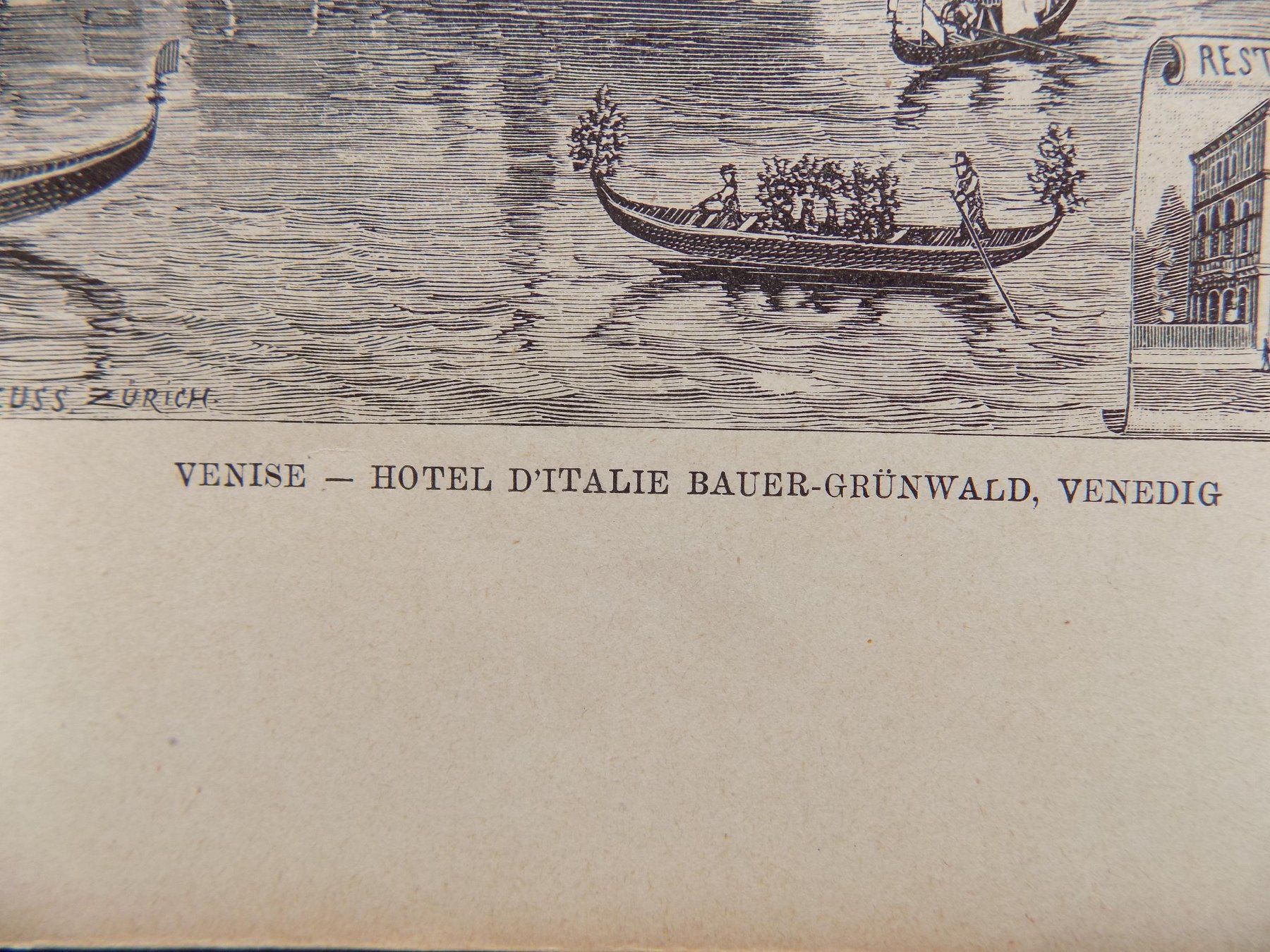 Stiche: Venedig Hotel d'Italie Bauer – Gebraucht aus Risch von Rischli15 2