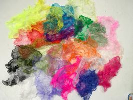 20 Stück bunte Tücher / Jongliertücher zum Spielen