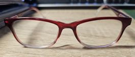 Lunettes de vue (+2.00) élégantes, monture rouge bordeaux