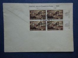 1941 Z-Nr.252 FDC im 4er Block