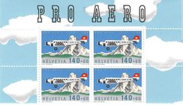 Swissair Tante JU   ✈  4-er Block  / HB-HOT