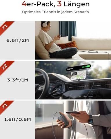 Cavi: 60W USB C Kabel [4er Pack 0 – Nuovo e nell'imballaggio originale da Hundwil venduto da pac_6jh8 7