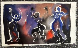 Aquarell Sie tanzen von Regula Syz     (ID b4962)
