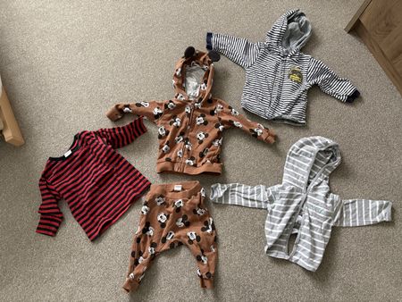 Baby Kleider Set Gr. 68, 3 Jäggli, Hose, Langarmshirt