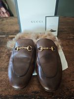 Gucci, Princeton Braun, Genuine Shearling Loafer, Grösse 39