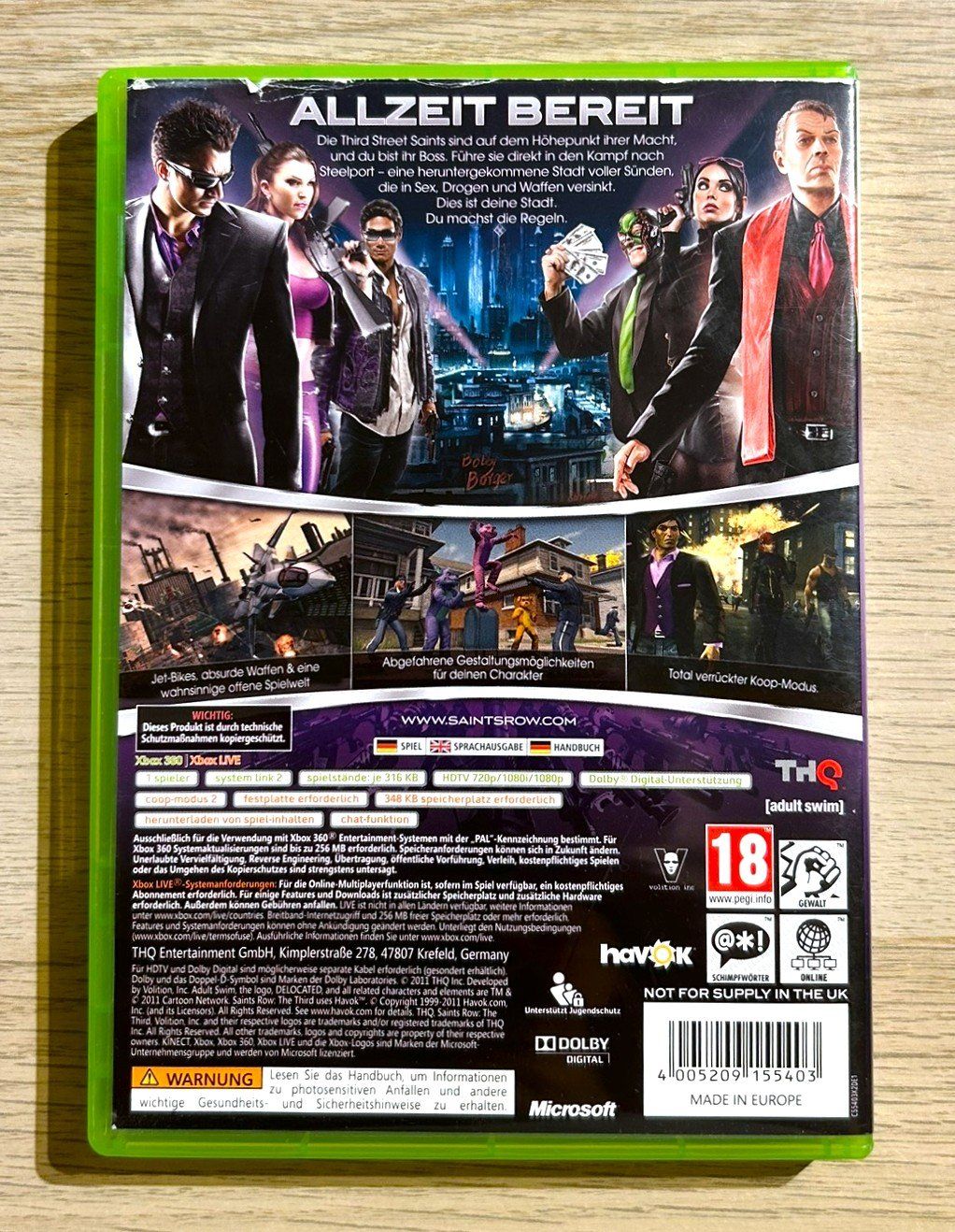 Microsoft Giochi: Saints Row The Third Xbox 360 – Usato da St. Gallen venduto da Alpine.Arcade 1