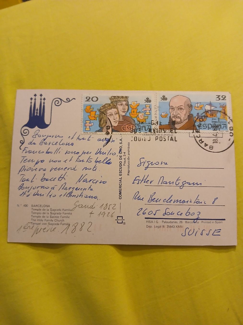 Tutti i francobolli: Carte postale ancienne de Barcelone - collection! – Usato da Marly venduto da globetrotter1723