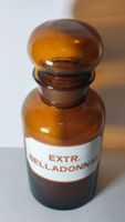 Große Antike Apothekerflasche Belladonnae Um 1920 26cm