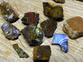 BOULDER ROH OPAL ** 139 karat ** Lot Vollelektrische Feuer